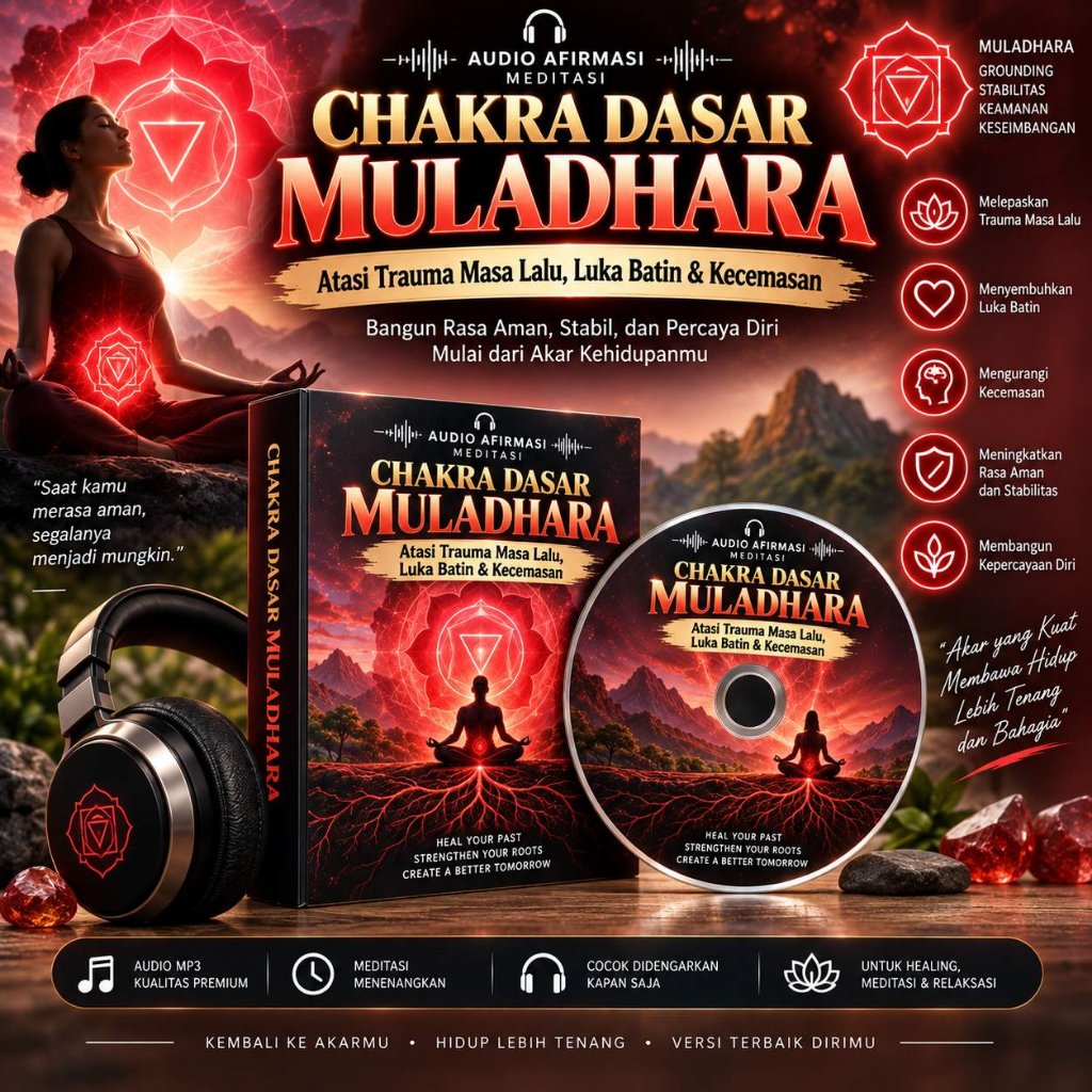 Meditasi Muladhara Chakra – Pembersihan & Aktivasi Chakra Dasar | Healing Trauma, Ketenangan & Perca