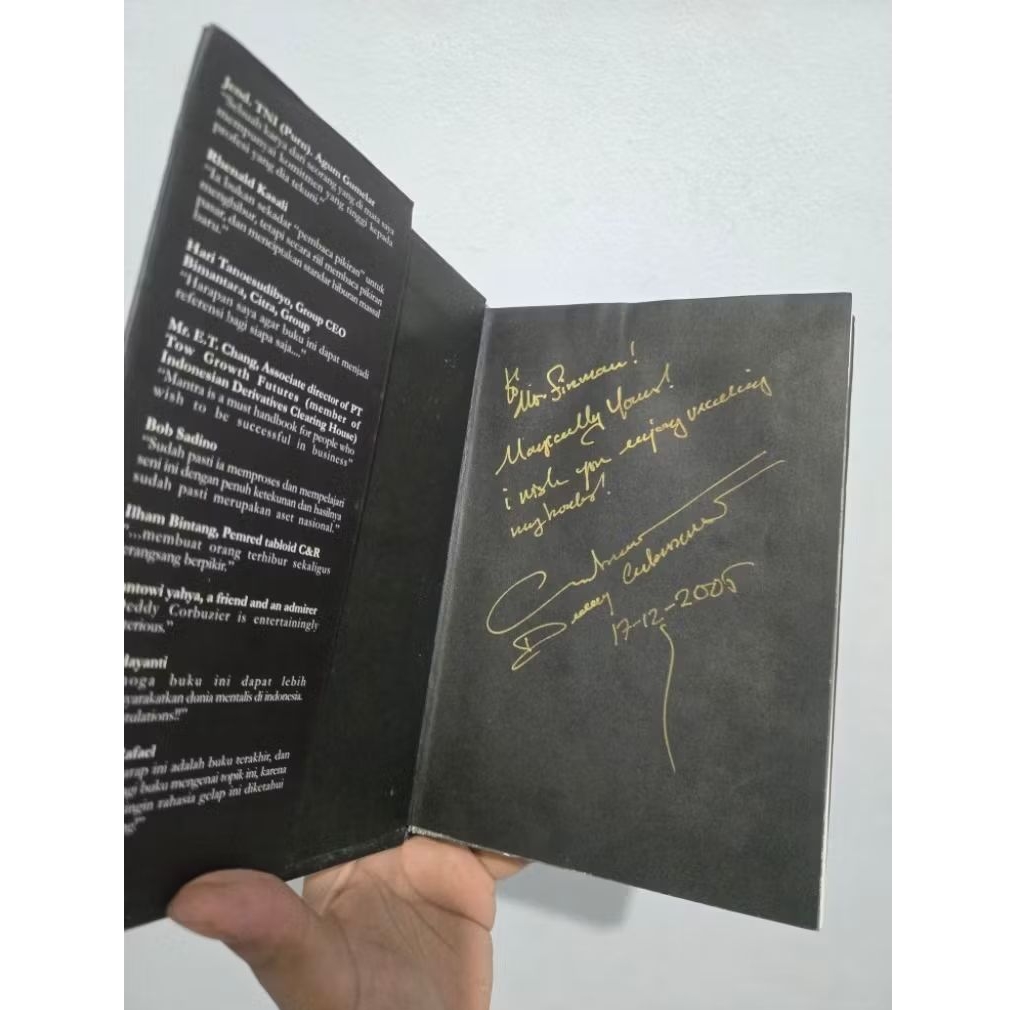 ORI Buku Mantra bertanda tangan Deddy Corbuzier Asli