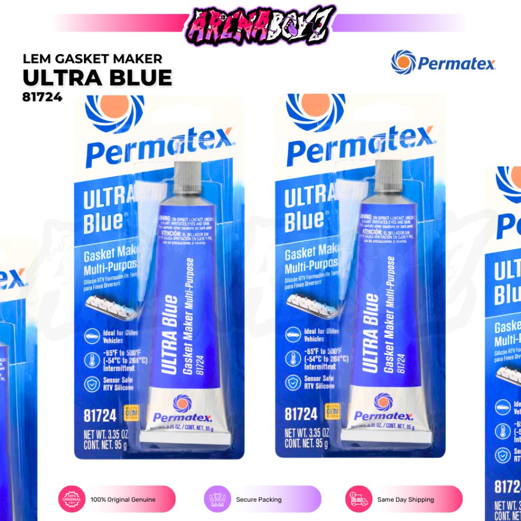 Lem PERMATEX 81724 Lem Gasket Maker - Silicone RTV Gasket Maker Lem Permatex Biru Original