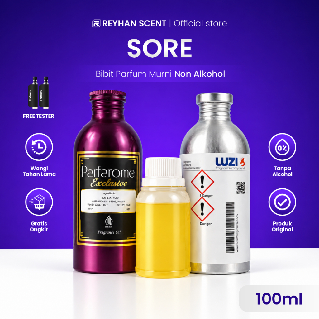 HMNS SORE - Bibit parfum murni wangi tahan lama - Bibit Minyak Wangi