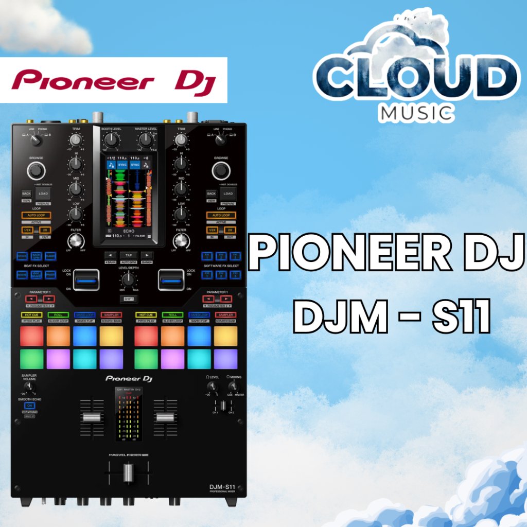 Pioneer DJ DJM-S11 S-11 Professional Scratch Style 2-Channel DJ Mixer