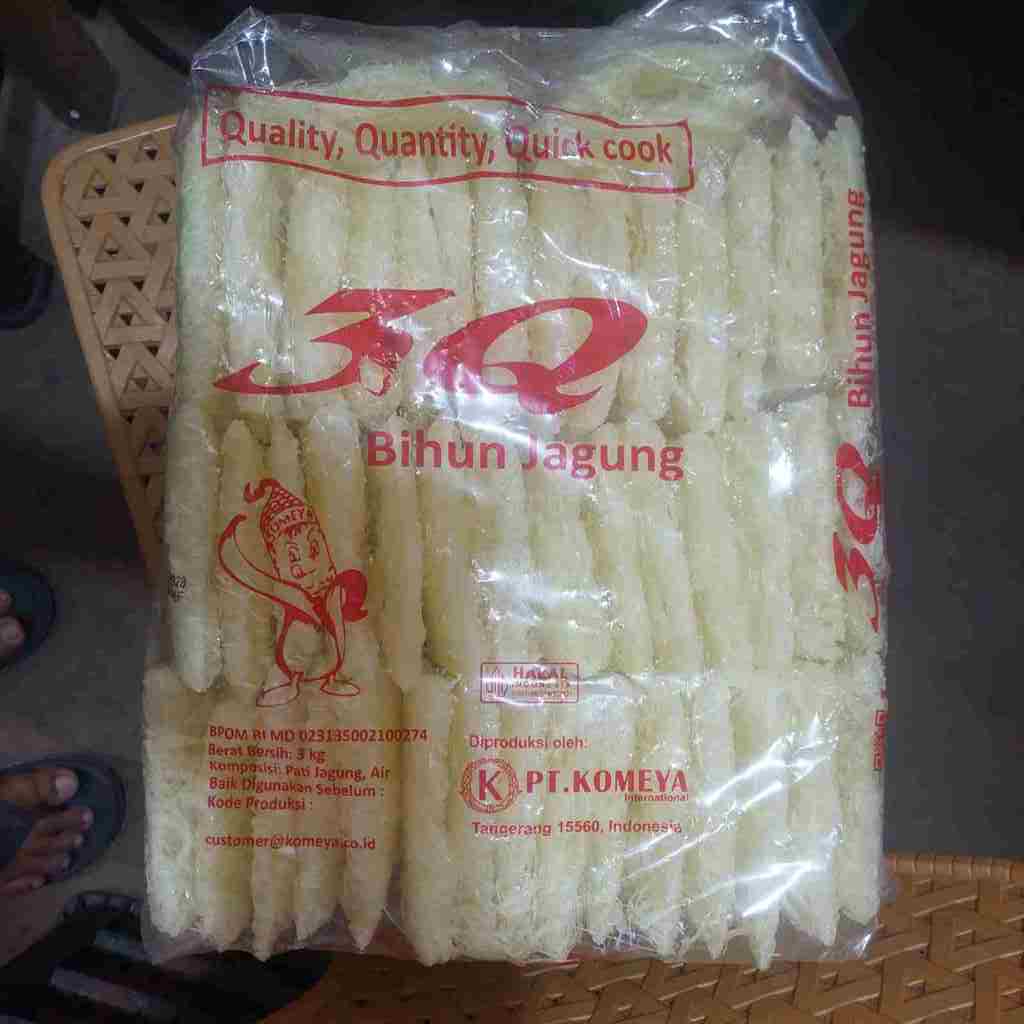 Bihun Jagung 3Kg - Bihun Jagung 3Q Premium 3 kg -Bihun jagung Misuka 3 kg