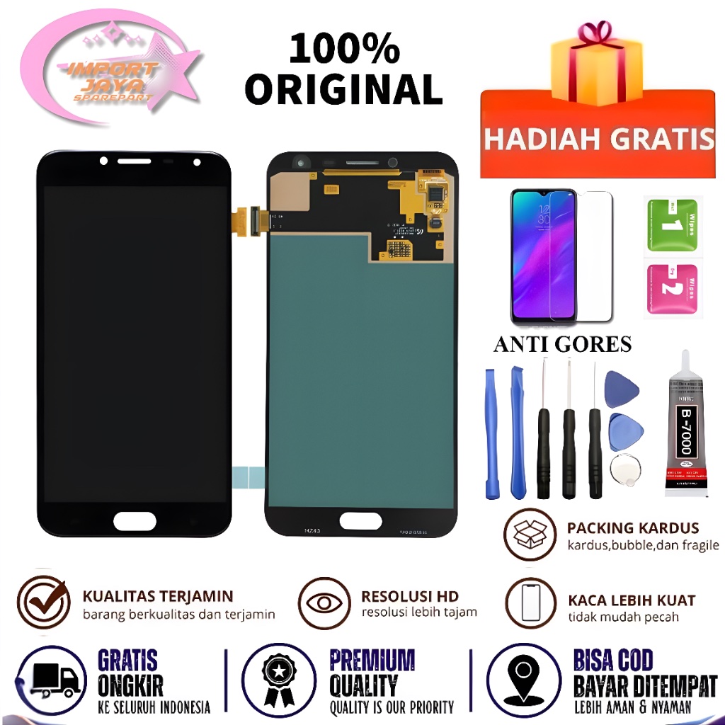[ORIGINAL] LCD SAMSUNG J4 2018 / J400 ORG - LCD FULLSET