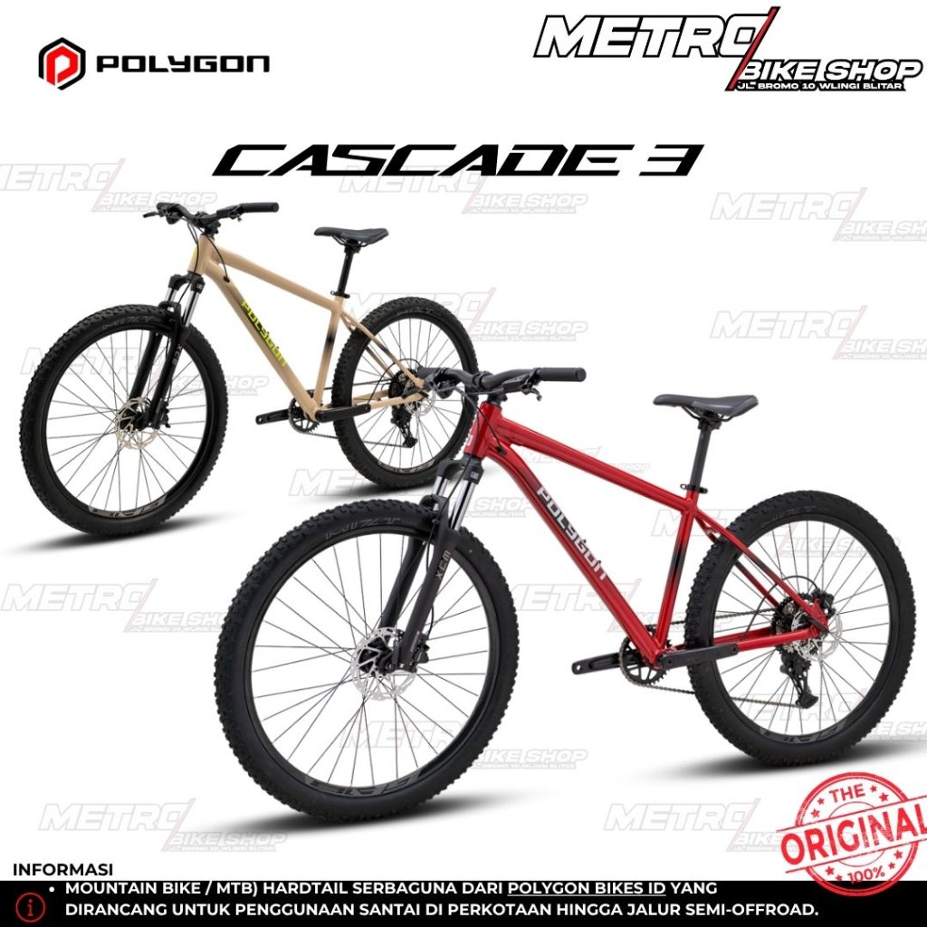 Polygon Cascade 3 Mountain Bike/MTB/sepeda Gunung 27,5 Terbaru sepeda gunung Polygon Cascade 3