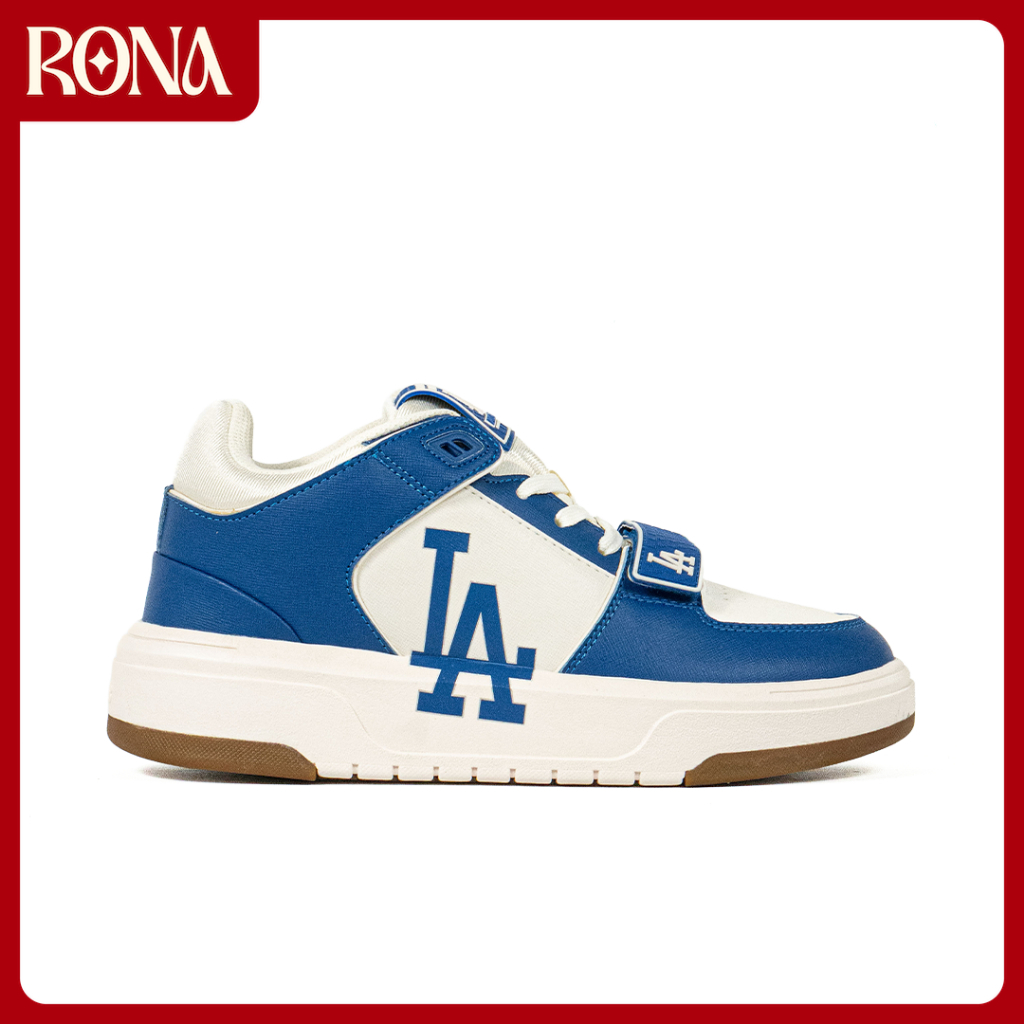 RONA Shoes - Sepatu Korea MLB Chunky Liner Mid Los Angeles LA Blue White Sneakers Casual Outdoor Ind