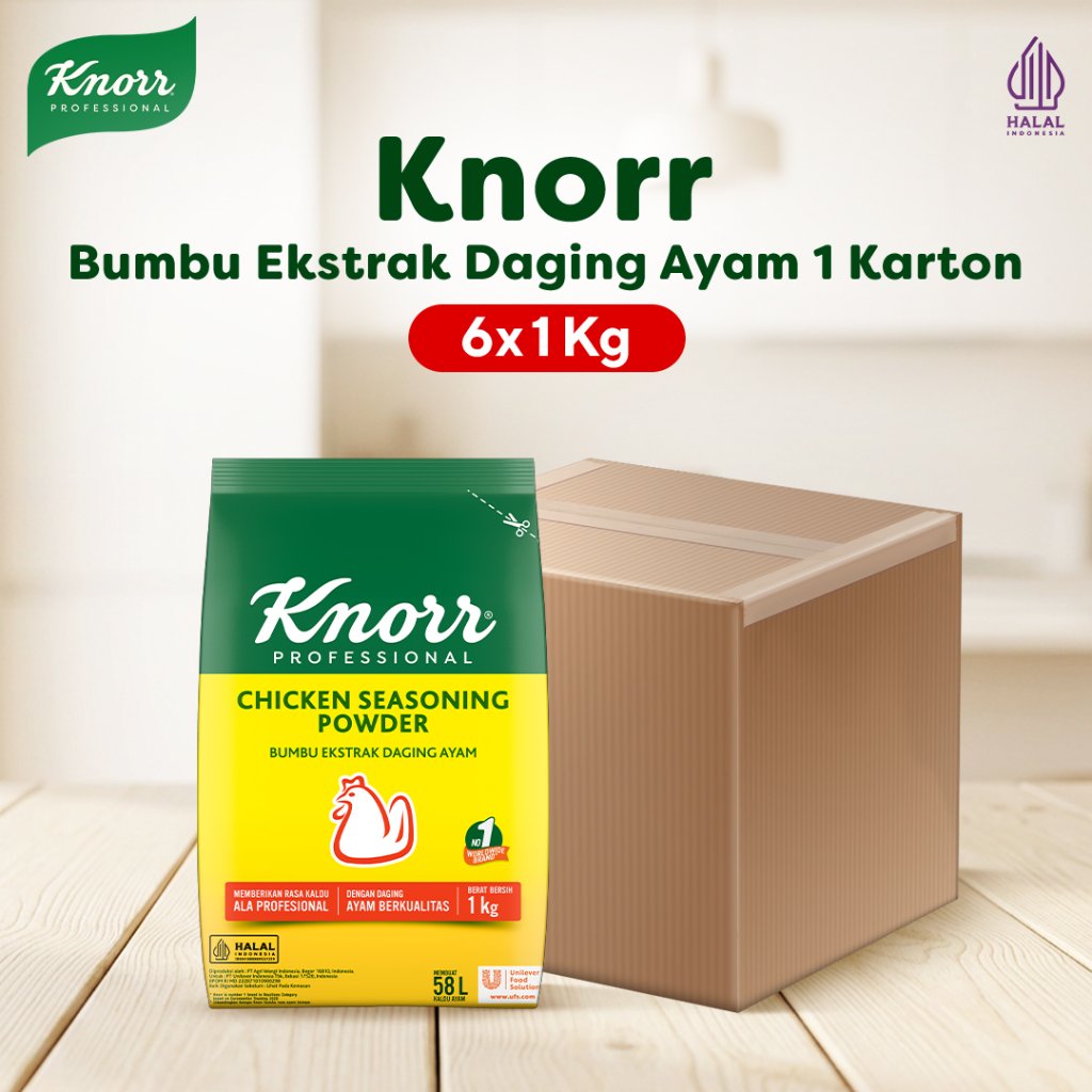 Knorr Chicken Seasoning Powder Refill 1Kg 1 Karton