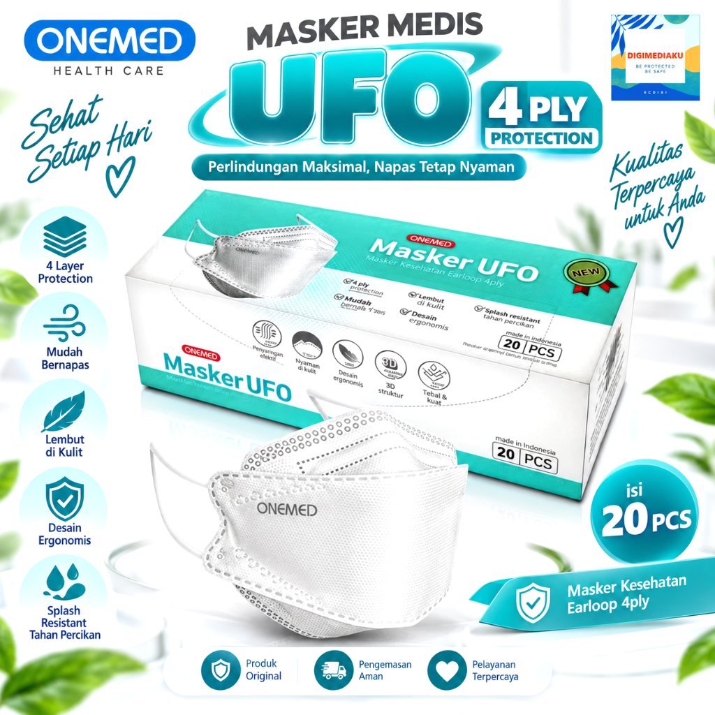Masker Onemed KF94 Masker Medis UFO Onemed Masker Medis