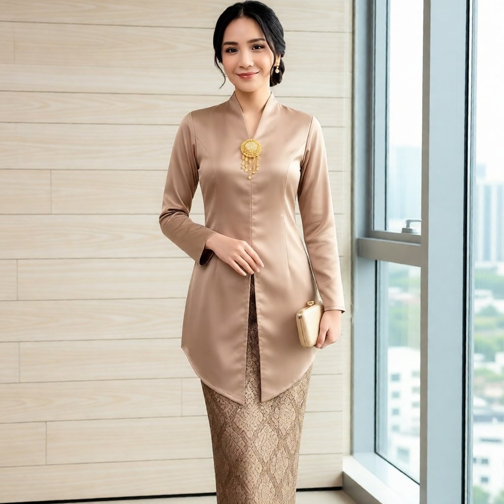 Kebaya Model Encim Kartini Lidya Polos