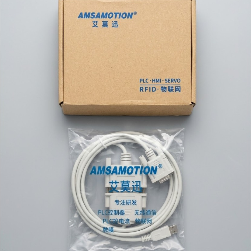 Kabel Programming AMSAMOTION PLC USB to RS232/485 PLC Programming