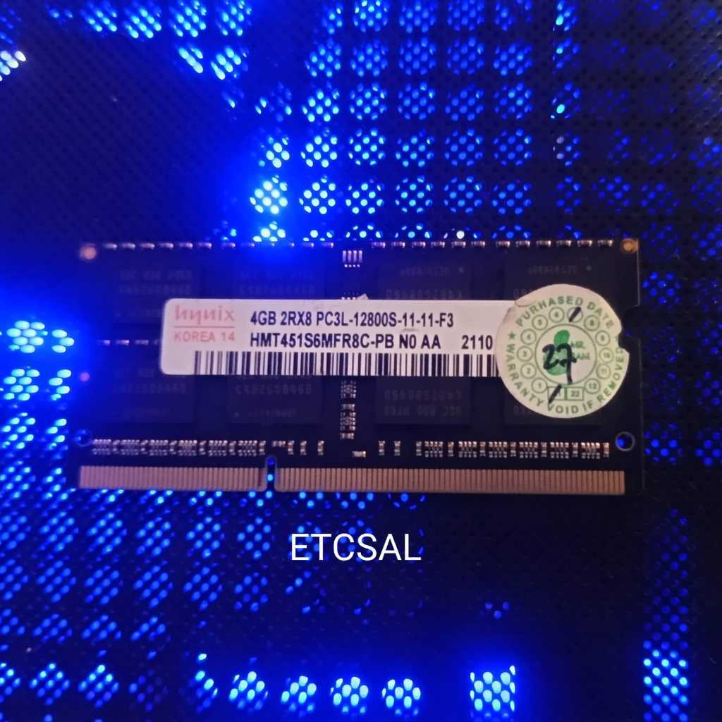 Ram Laptop 4GB 1Rx8 2Rx8 PC3L 12800S DDR3L 1600 SODIMM Memori