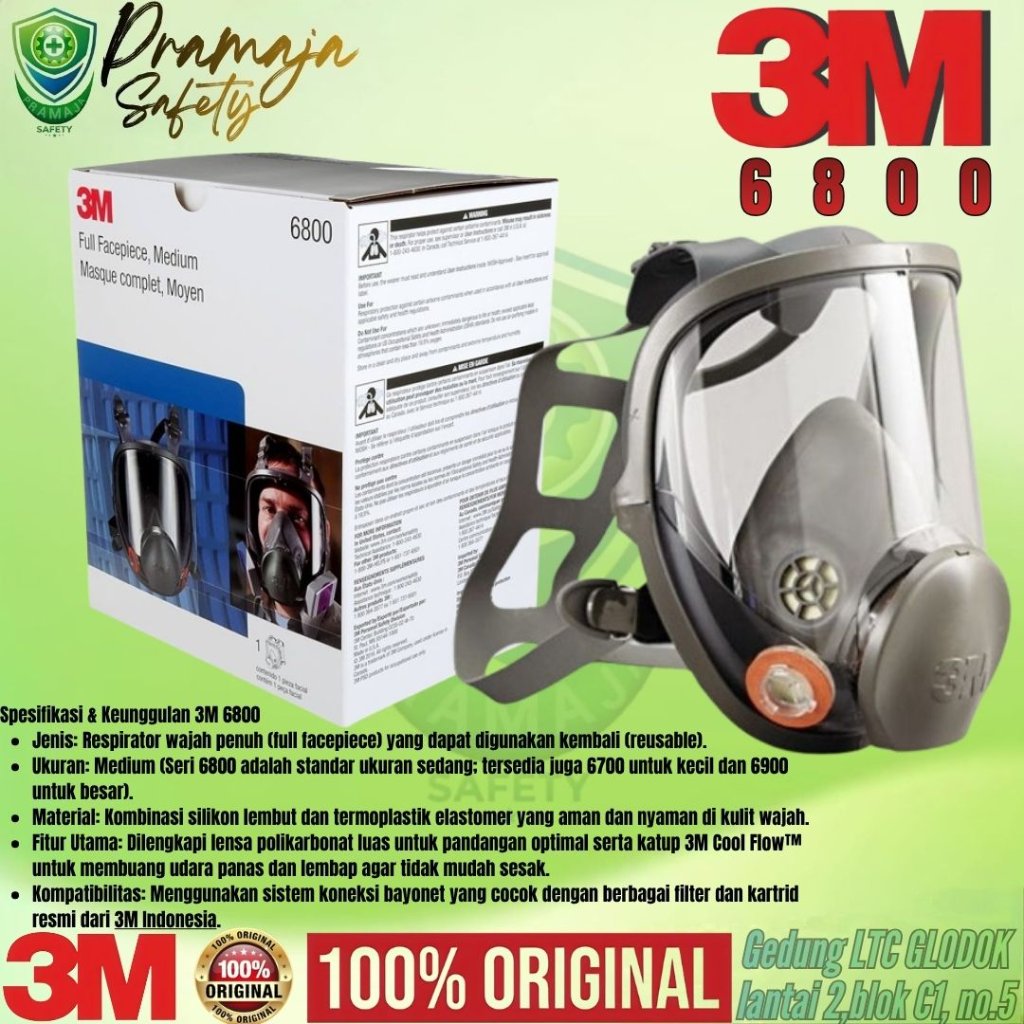 Masker 3M 6800 Original / Masker Respirator