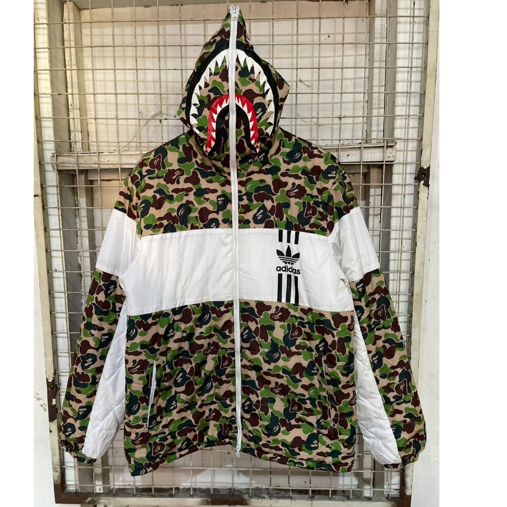 JACKET PUFFER BAPE x ADIDAS CAMO
