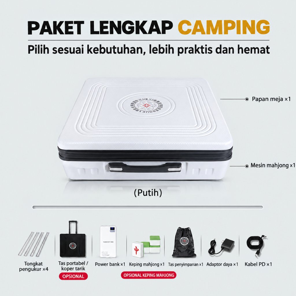Meja Mahjong Elektrik Portable / Automatic Mahjong Table / Meja Permainan Mahjong Otomatis