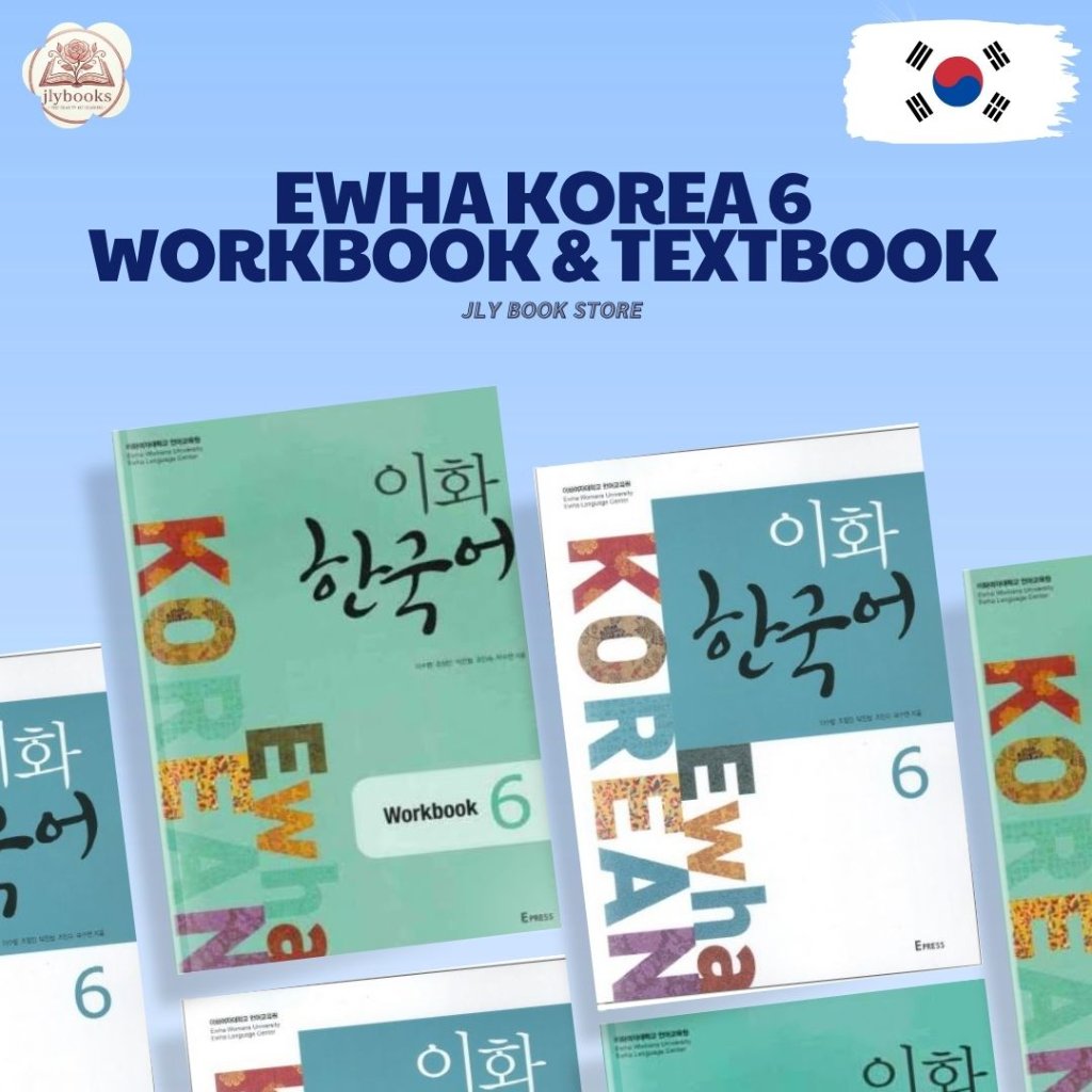Buku Bahasa Korea Ewha Korean Language 6 Textbook dan Workbook
