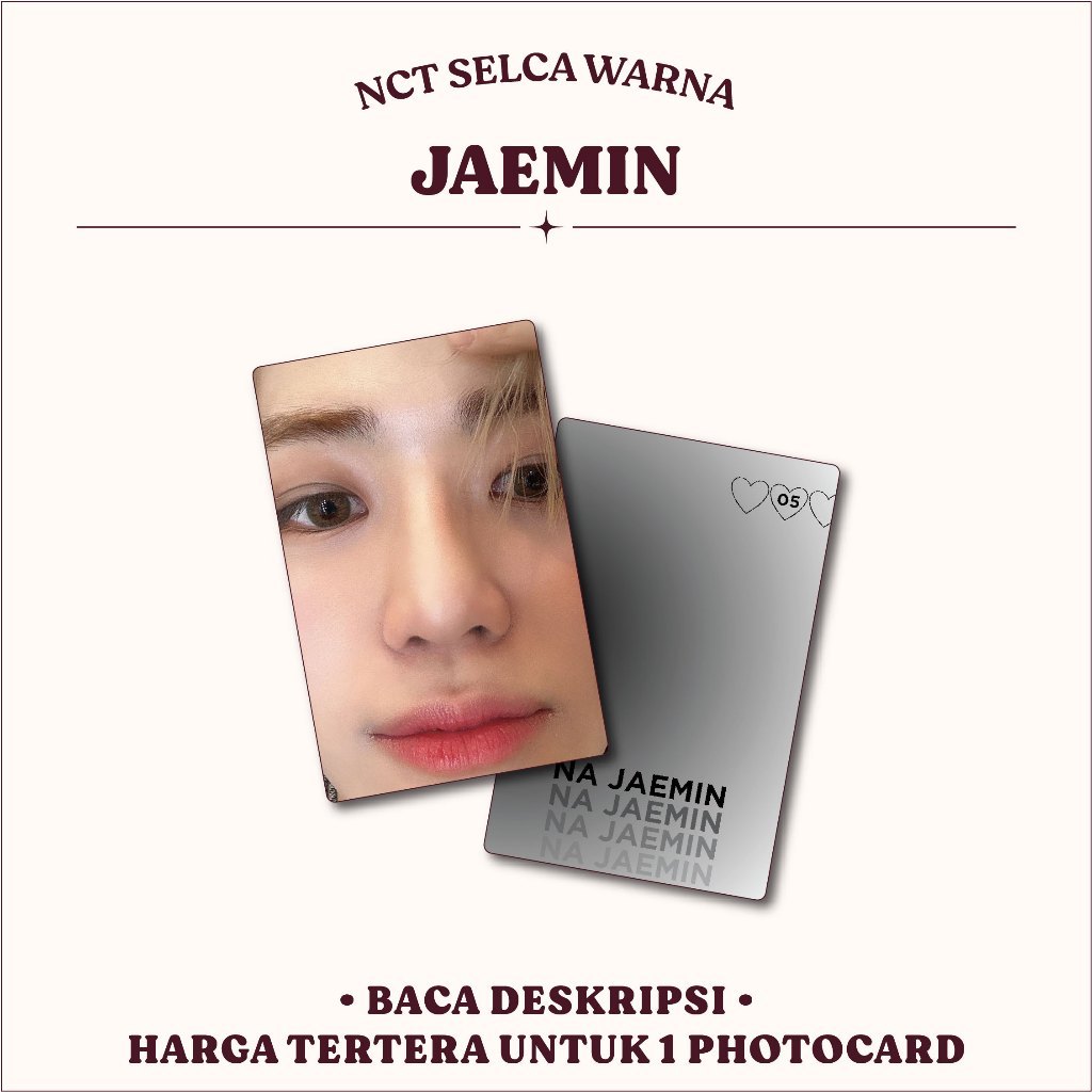 PHOTOCARD SELCA WARNA - JAEMIN