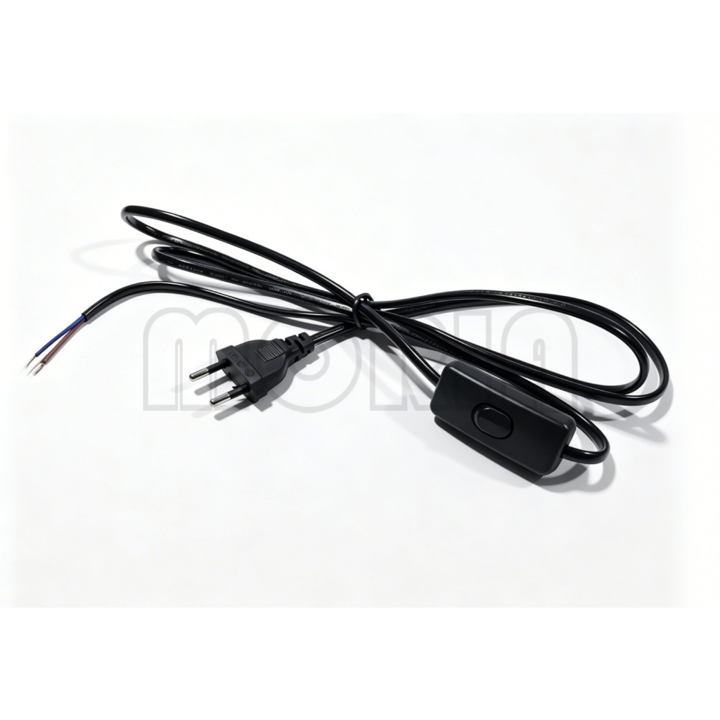 Kable Listrik Power Dengan Switch/Saklar  On & Off