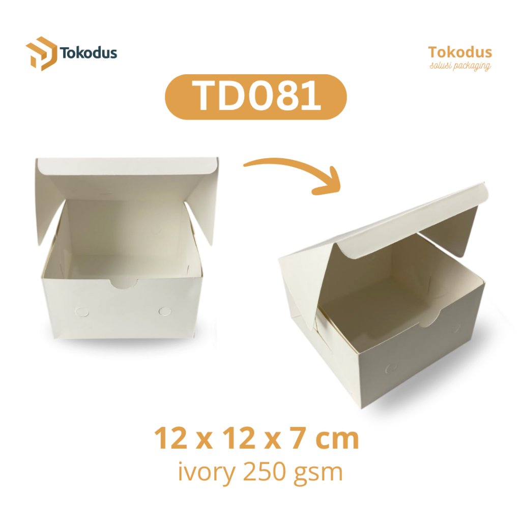 Dus Snack Polos Putih Snack Box