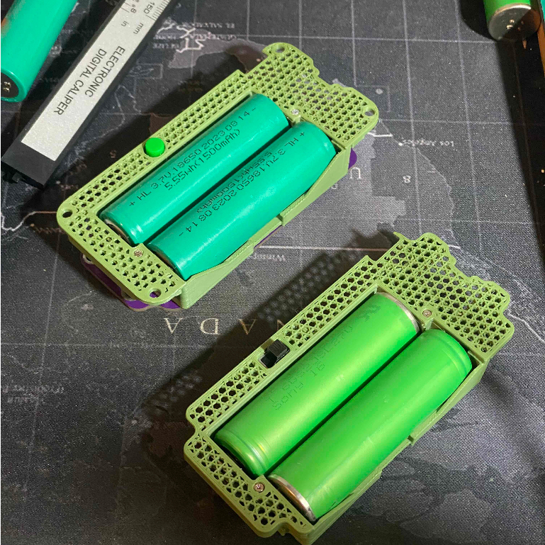 Holder 18650 3D print Custom DIY presisi UPS