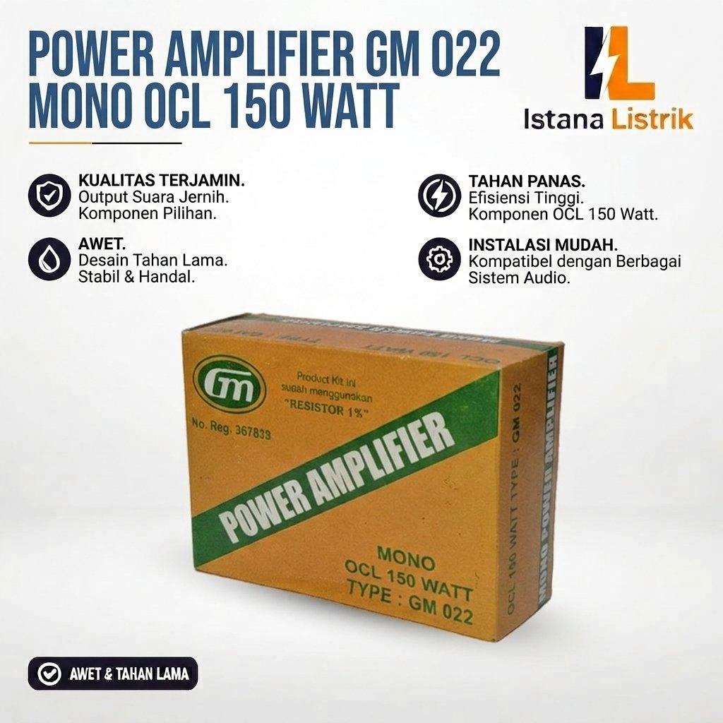 Kit Power Amplifier Mono OCL 150 Watt GM 022