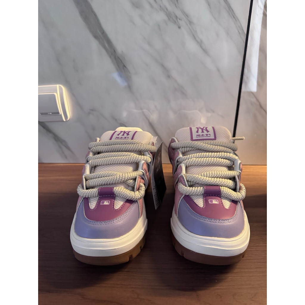 Sepatu MLB Chunky Liner Wide Bag Pink 38 original 100%