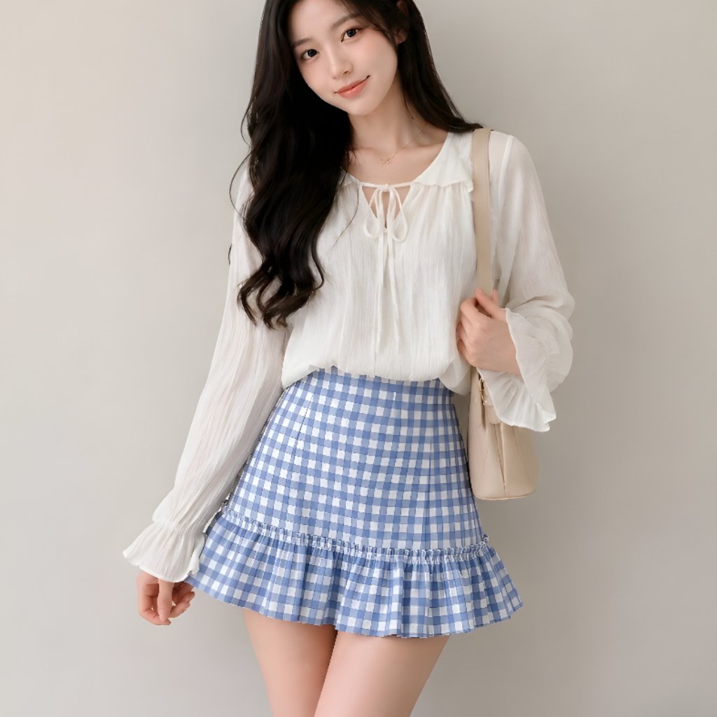 Rok Fashion ROK CIRRA Gingham Rok Kotak