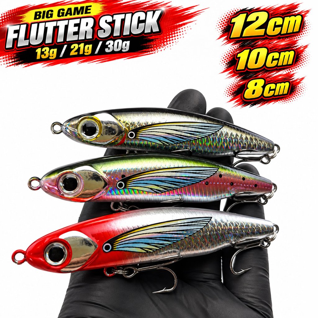 Umpan Pancing WTD Pensil Minnow Flutter Stick Type Sinking Casting Big Game