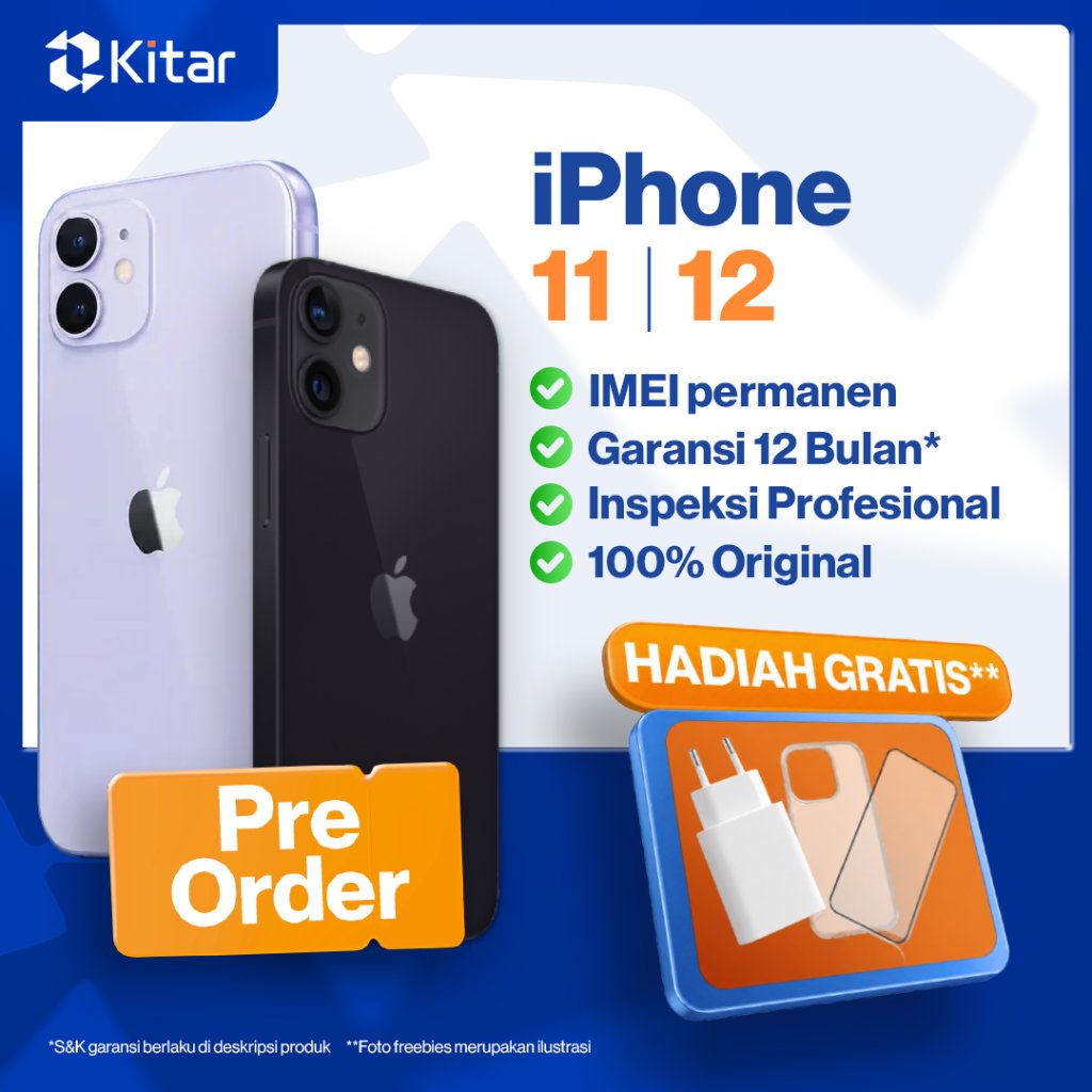 [Pre-Order] EX IBOX iPhone 11 | 12 Second iBox Resmi IMEI Permanen 100% Original FULLSET 64GB 128GB 