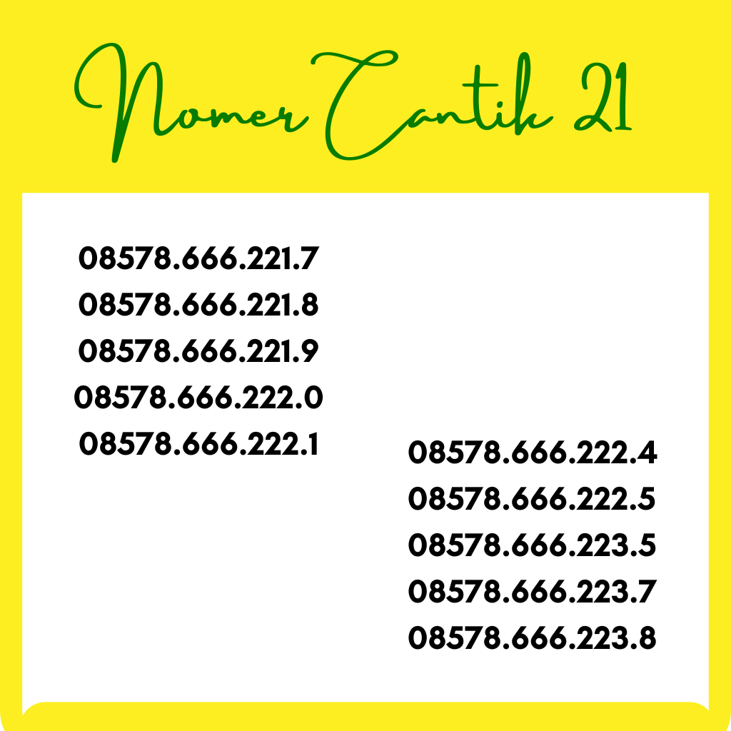 NOMOR CANTIK MURAH INDOSAT SERI 666