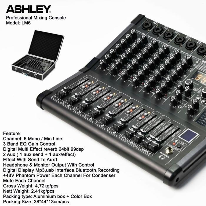 Mixer 6 Channel ASHLEY LM6 LM 6 Original ASHLEY