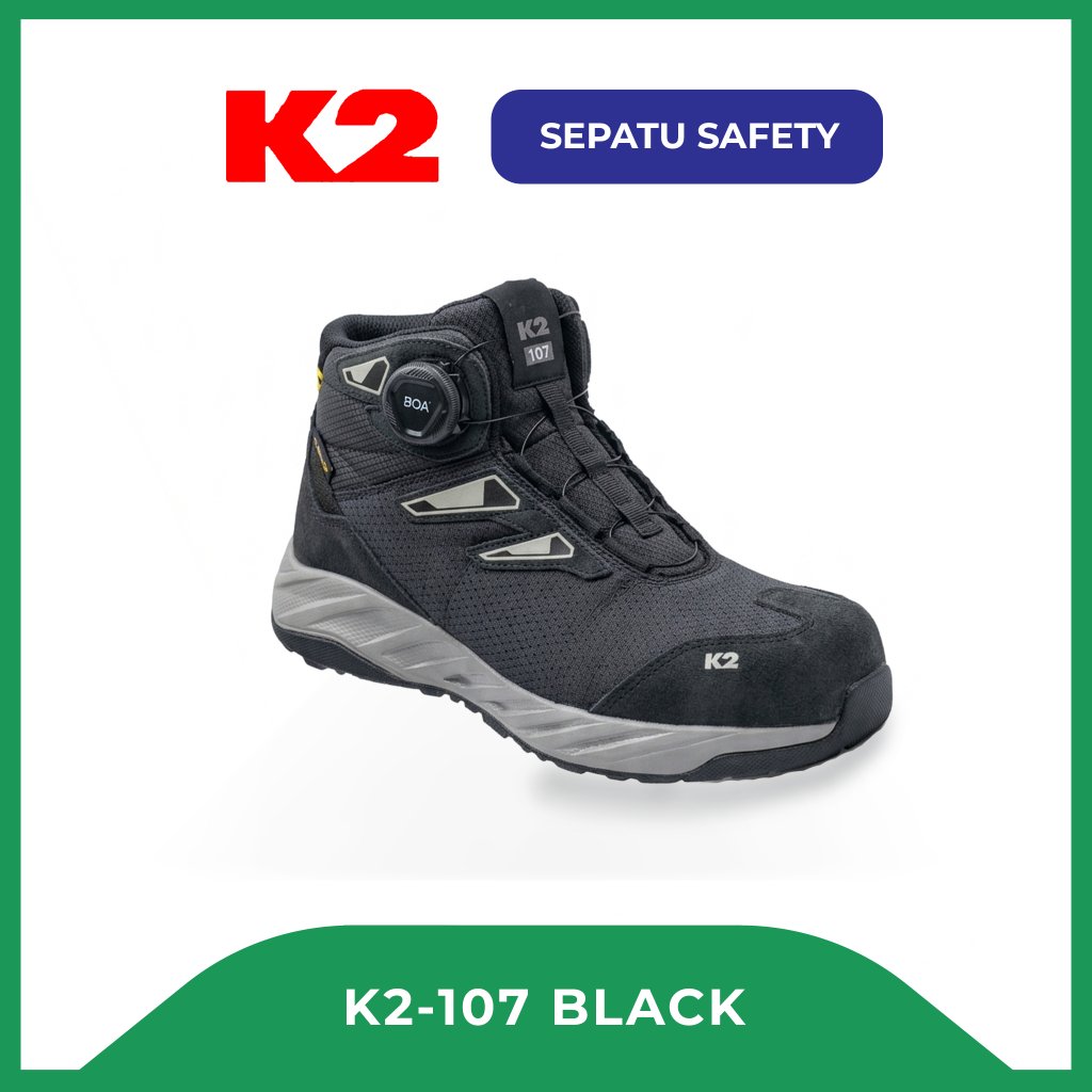 Sepatu Safety K2 107 BOA Navy - Sepatu Sport Safety K2-LT 107 BOA Navy