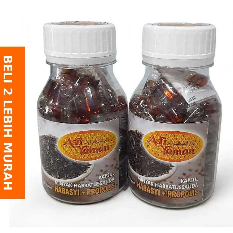 Habbatussauda plus propolis asli yaman 200 kapsul