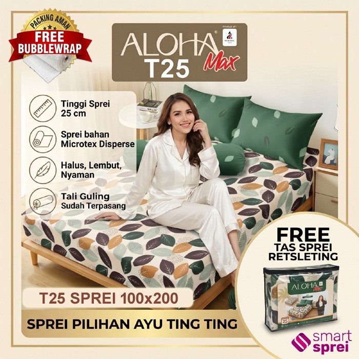 SPREI ALOHA 100x200 / SPREI ALOHA SINGLE 100x200 / SPREI POLOS 100x200 ALOHA