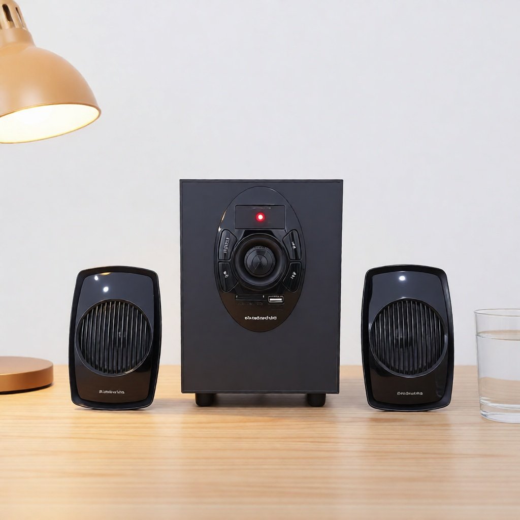 Speaker Simbada Super Bass CST 2000N+, Bluetooth, USB, SD Card, Radio FM, Aux 3.5mm - Hitam.