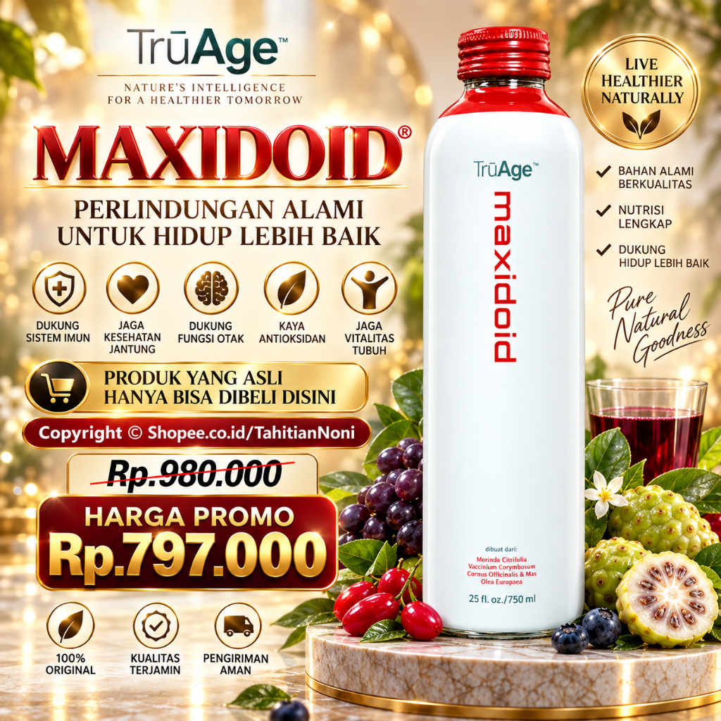 1 TNM MAXIDOID (Asam Urat Kolesterol Migrain Vertigo Psoriasis Gula Jantung Sakit Gigi Demam Susah T