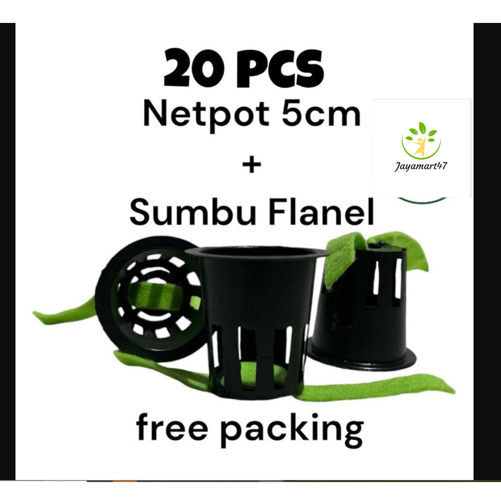 netpot hidroponik/netpot hidroponik 5 cm + sumbu/ paket hidroponik/ paket netpot