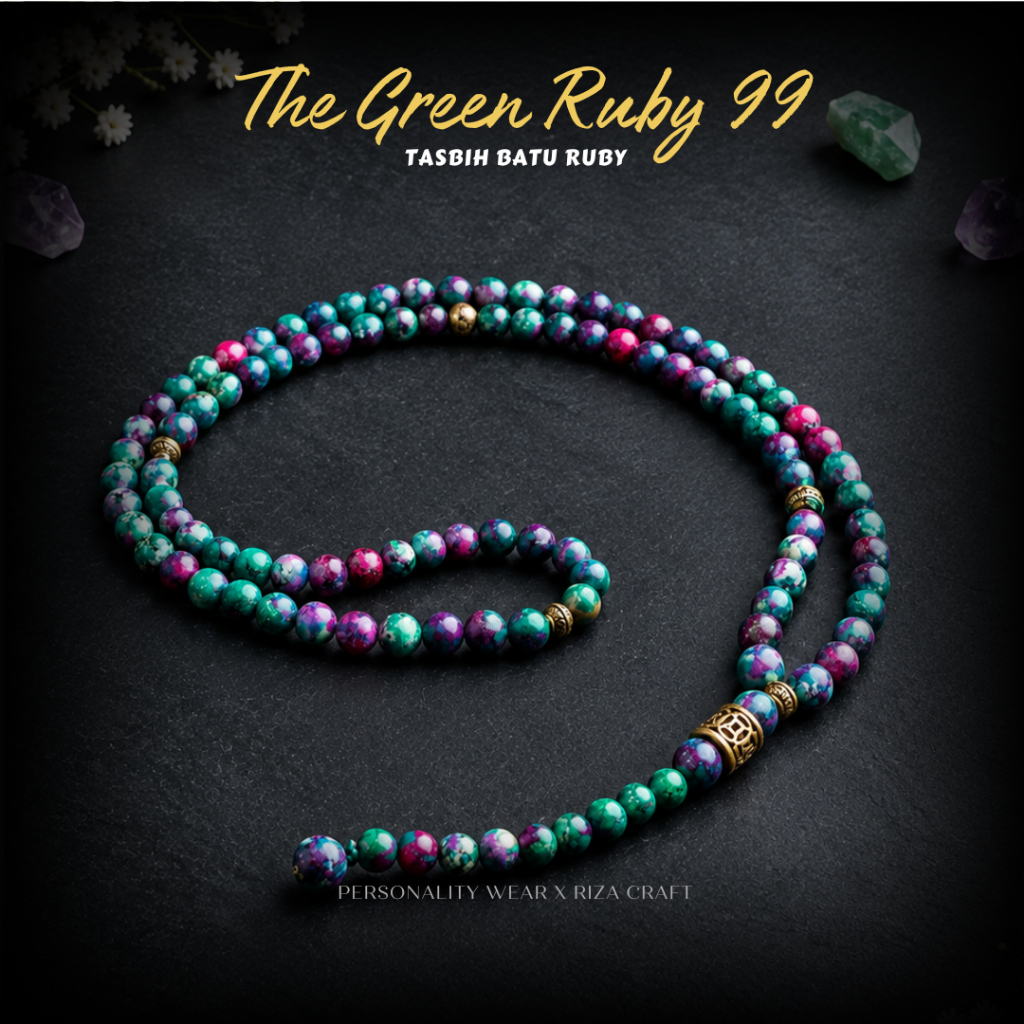 Tasbih Batu Alam Ruby Asli 100% Original