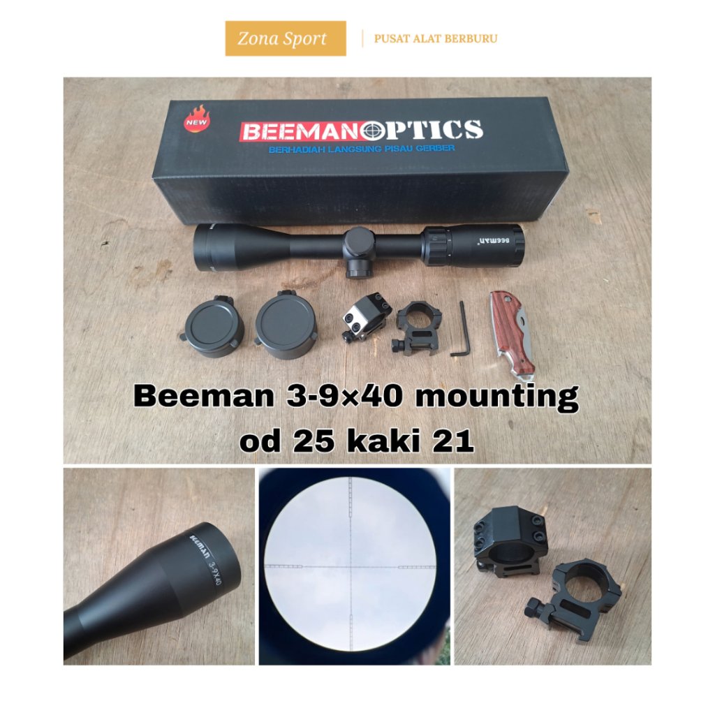 TELESKOP BEEMAN 3-9x40 Mildot WA