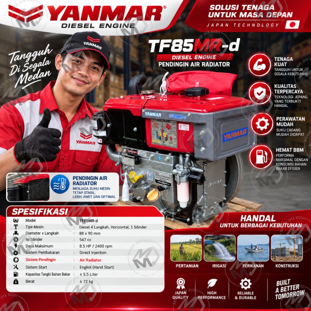Diesel Yanmar TF85MR - 8.5HP