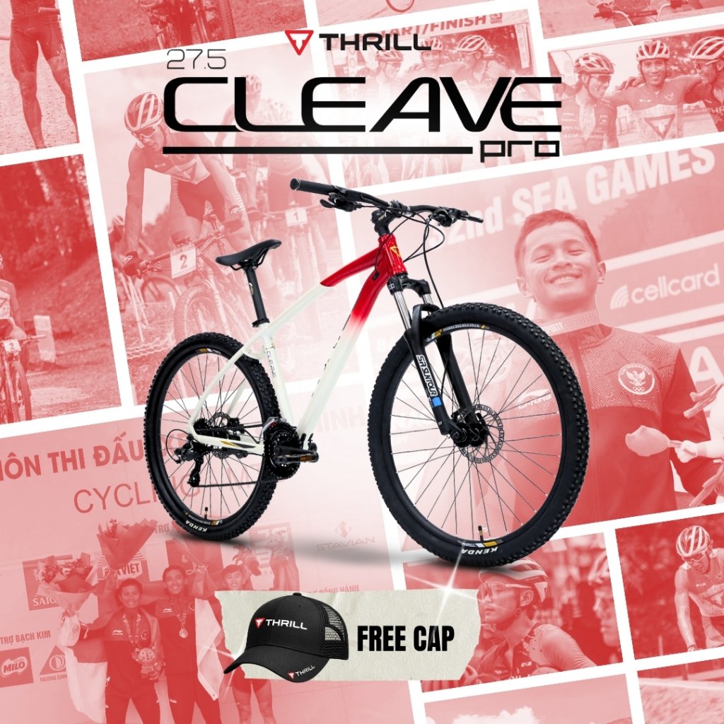 SEPEDA GUNUNG THRILL CLEAVE PRO RED WHITE