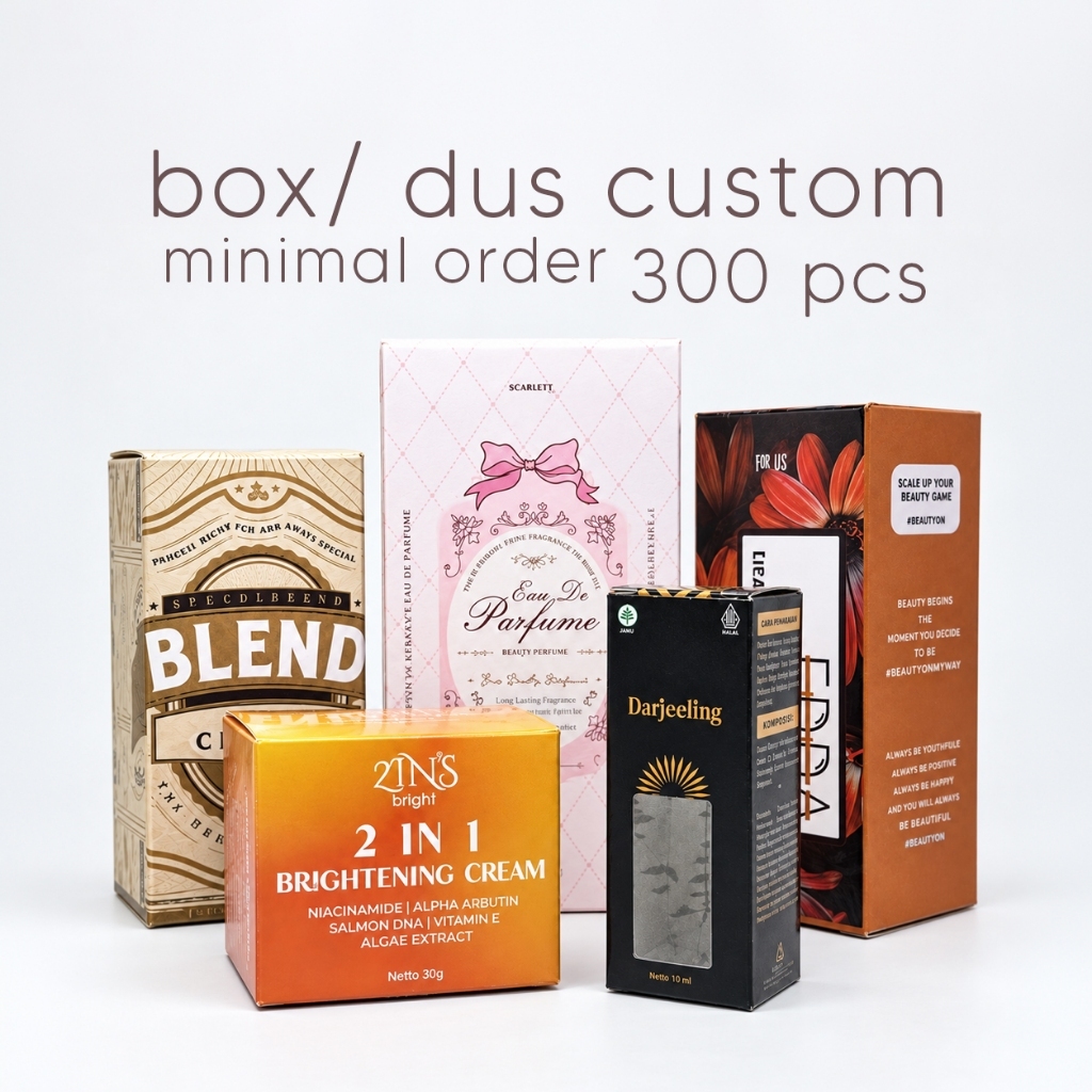 Dus Kemasan Custom – Cetak Box Parfum, Kosmetik, Makanan, UMKM