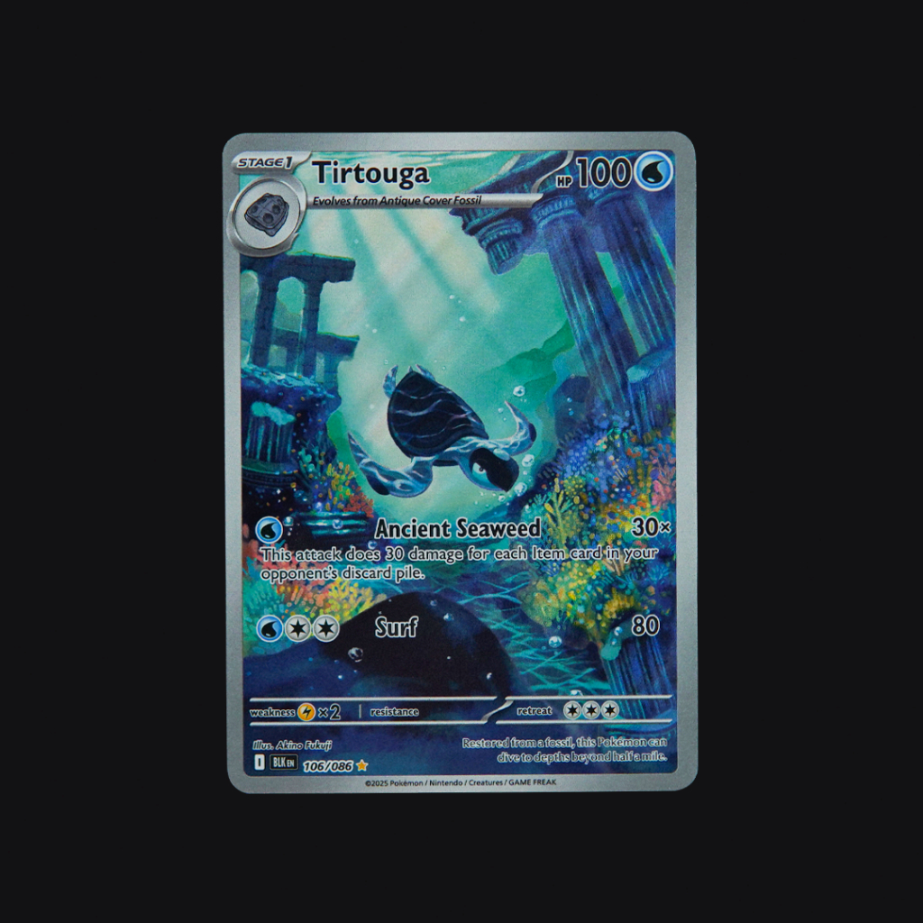 Tirtouga Illustration Rare Black Bolt 106/086