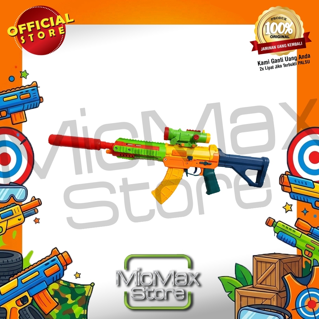 Mainan Anak Water Gel Blaster Bola Gel Air Electric QBZ191 Water Jelly Toys