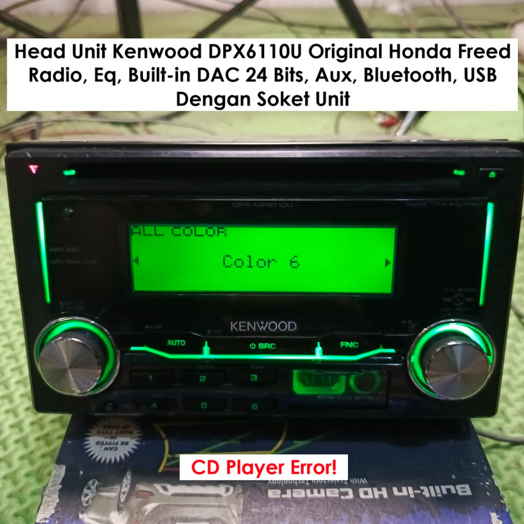 Tape Radio Mobil Original Honda Freed | Kenwood DPX-MP6110U | DAC 24 BITS | Kondisi Bekas