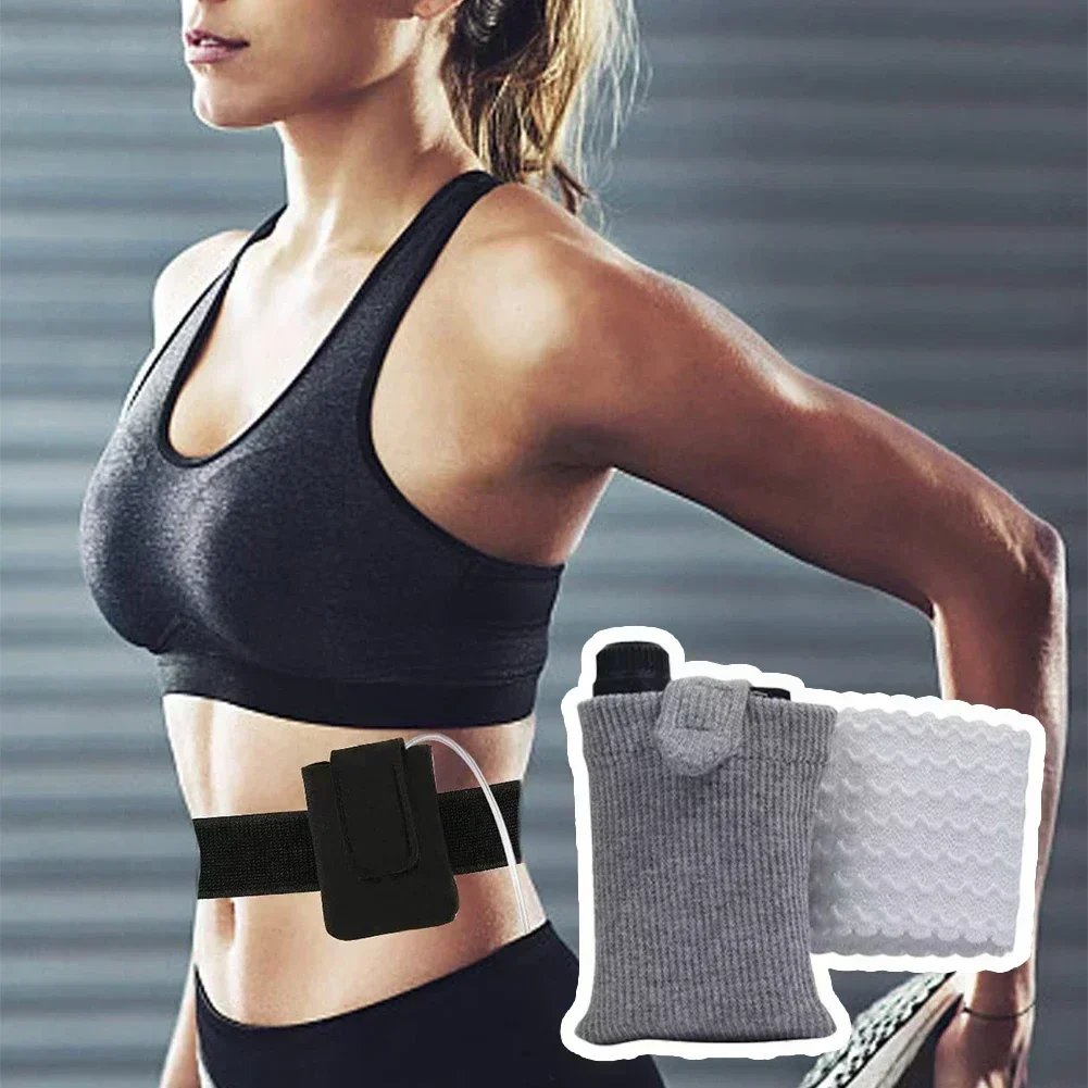 Portable Insulin Pump Belt Breathable Universal Insulin Pump Carrying Bag Elastic Pump Waist Bag Dia