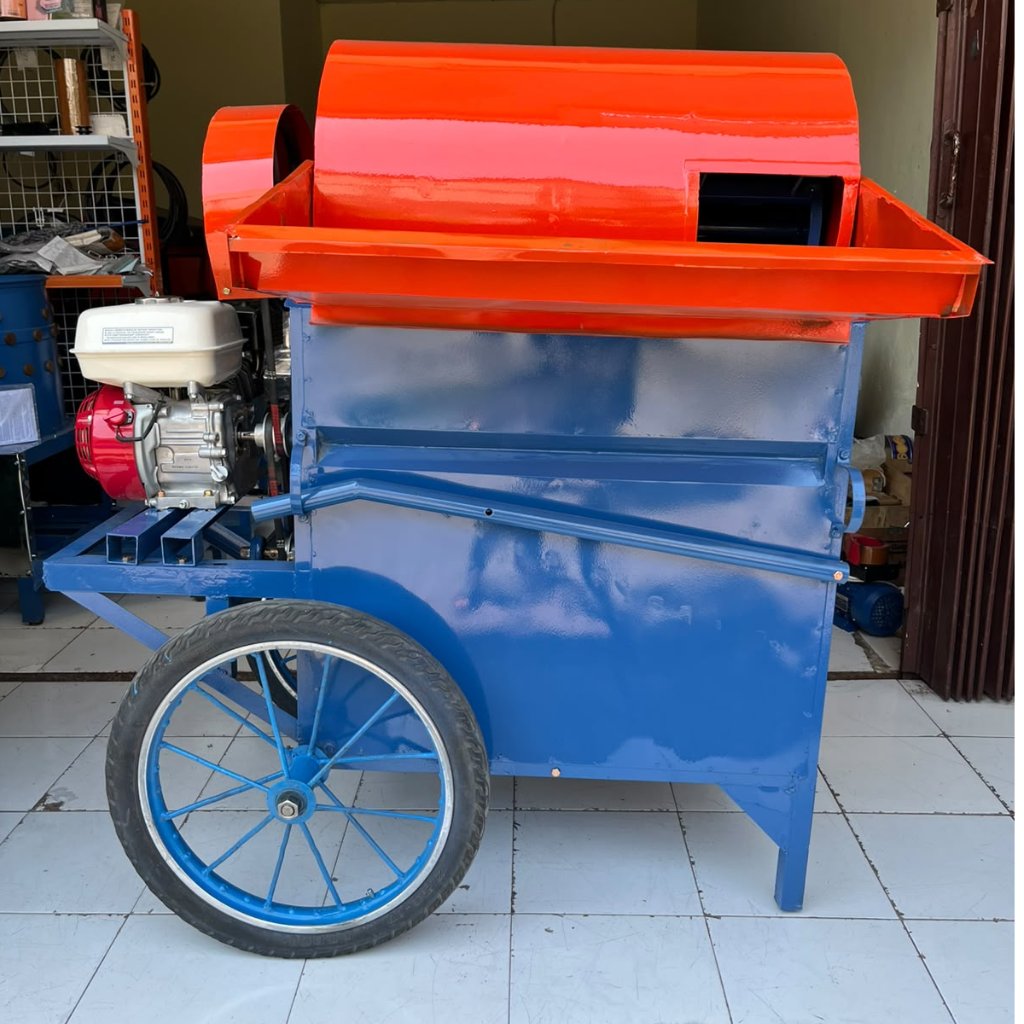 Mesin Perontok Padi 2 Output Plus Mesin Honda GX160 Original