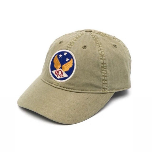 RRL GARMENT-DYED FADED OLIVE Cap BY RALPH LAUREN