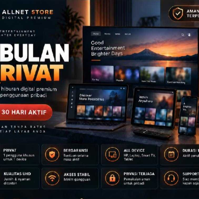 Paket Nonton Serial & Hiburan Keluarga Paket Bulanan