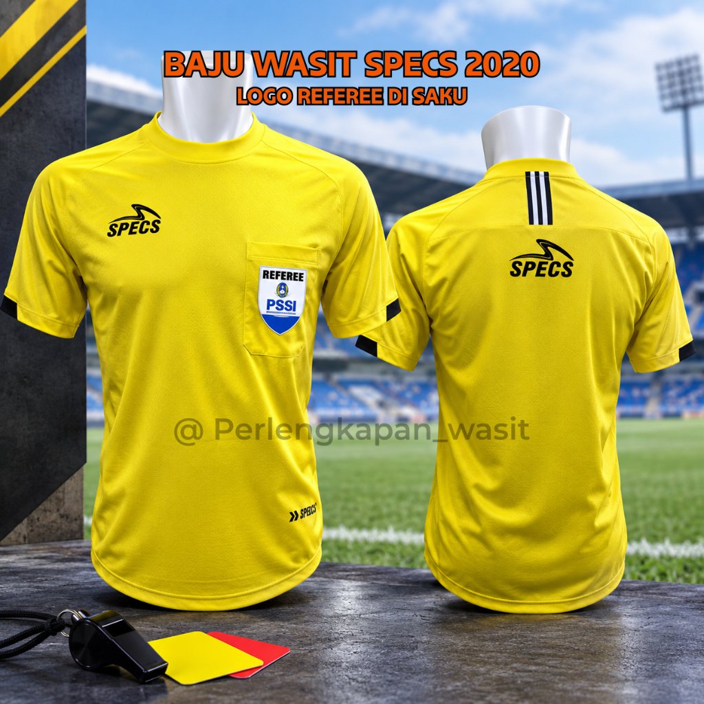 Baju Wasit Specs 2020 Liga 1 Logo Di Saku (REFEREE PSSI)
