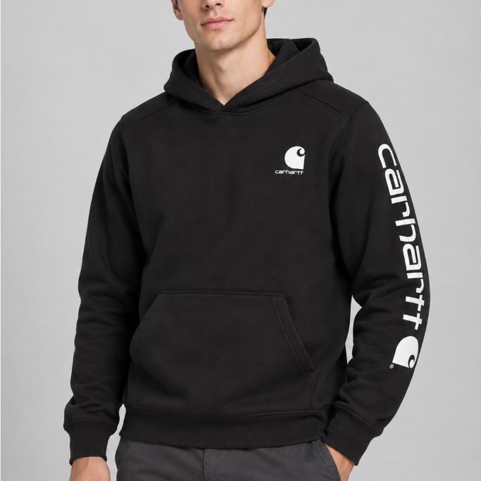 Carhartt Youth Graphic Hoodie Black Original