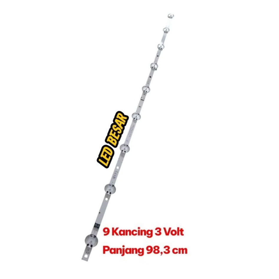 BL - BACKLIGHT - BEKLITE - TV LED - 9 KANCING 3 VOLT 98,3 CM - 9K 3V 98,3cm